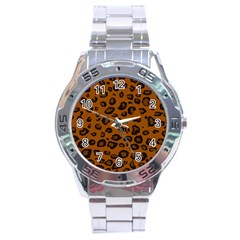 Dark Leopard Stainless Steel Analogue Watch by TRENDYcouture