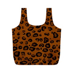 Dark Leopard Full Print Recycle Bags (m)  by TRENDYcouture