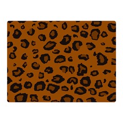 Dark Leopard Double Sided Flano Blanket (mini)  by TRENDYcouture