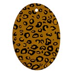 Golden Leopard Ornament (Oval)