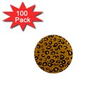 Golden Leopard 1  Mini Magnets (100 pack) 