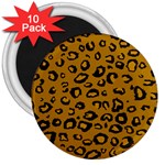 Golden Leopard 3  Magnets (10 pack) 