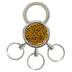 Golden Leopard 3-ring Key Chains by TRENDYcouture