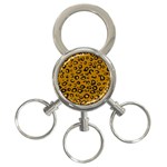 Golden Leopard 3-Ring Key Chains