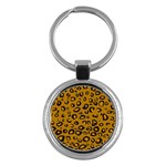 Golden Leopard Key Chains (Round) 