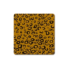 Golden Leopard Square Magnet by TRENDYcouture