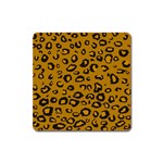 Golden Leopard Square Magnet