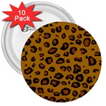 CLassic Leopard 3  Buttons (10 pack) 