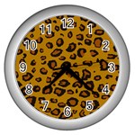 CLassic Leopard Wall Clocks (Silver)  Front