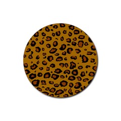 Classic Leopard Rubber Round Coaster (4 Pack)  by TRENDYcouture