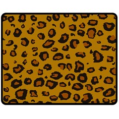 Classic Leopard Double Sided Fleece Blanket (medium)  by TRENDYcouture