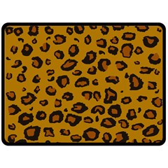 Classic Leopard Double Sided Fleece Blanket (large)  by TRENDYcouture