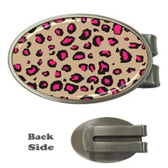 Pink Leopard 2 Money Clips (oval)  by TRENDYcouture