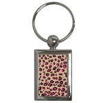 Pink Leopard 2 Key Chains (Rectangle) 