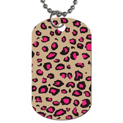 Pink Leopard 2 Dog Tag (two Sides)