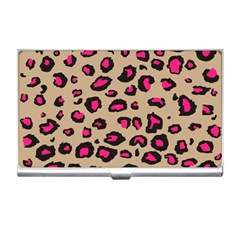 Pink Leopard 2 Business Card Holders