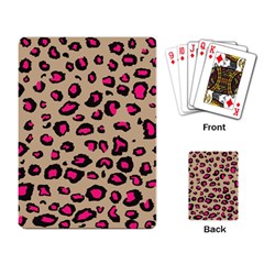 Pink Leopard 2 Playing Card by TRENDYcouture