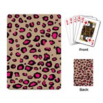 Pink Leopard 2 Playing Card
