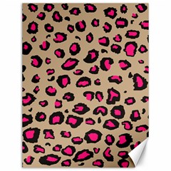 Pink Leopard 2 Canvas 12  X 16   by TRENDYcouture