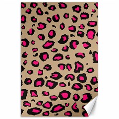 Pink Leopard 2 Canvas 24  X 36  by TRENDYcouture