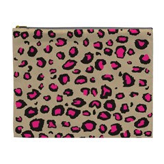 Pink Leopard 2 Cosmetic Bag (xl) by TRENDYcouture