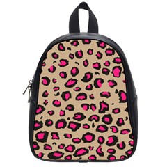 Pink Leopard 2 School Bag (small)