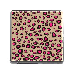 Pink Leopard 2 Memory Card Reader (square) by TRENDYcouture