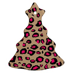 Pink Leopard 2 Ornament (christmas Tree) 