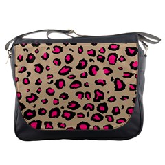 Pink Leopard 2 Messenger Bags by TRENDYcouture