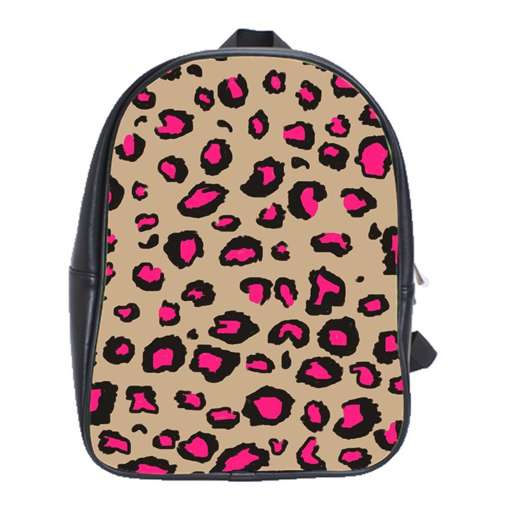 Pink Leopard 2 School Bag (XL)