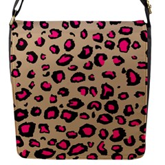 Pink Leopard 2 Flap Messenger Bag (s)