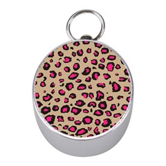 Pink Leopard 2 Mini Silver Compasses by TRENDYcouture