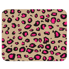 Pink Leopard 2 Double Sided Flano Blanket (medium)  by TRENDYcouture