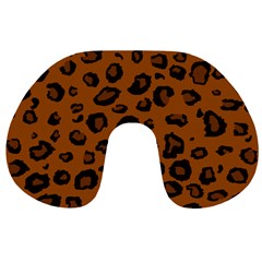 Dark Leopard Travel Neck Pillows by DreamCanvas