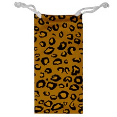 Golden Leopard Jewelry Bag by DreamCanvas