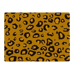 Golden Leopard Double Sided Flano Blanket (mini) 