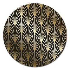 Art Deco Magnet 5  (round)