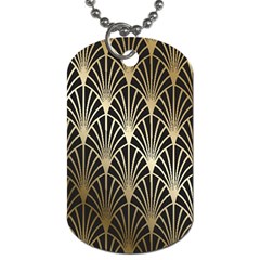 Art Deco Dog Tag (two Sides)