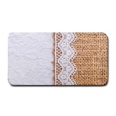 Parchement,lace And Burlap Medium Bar Mats by NouveauDesign