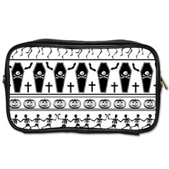 Halloween Pattern Toiletries Bags 2-side by ValentinaDesign