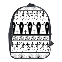 Halloween Pattern School Bag (xl)