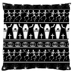 Halloween Pattern Large Cushion Case (two Sides) by ValentinaDesign