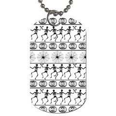 Halloween Pattern Dog Tag (two Sides)