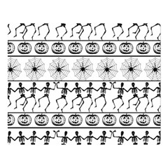 Halloween Pattern Double Sided Flano Blanket (large) 