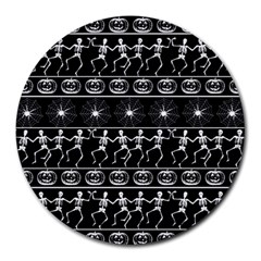 Halloween Pattern Round Mousepads by ValentinaDesign