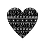 Halloween pattern Heart Magnet Front