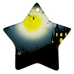 Halloween landscape Ornament (Star)