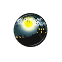 Halloween landscape Hat Clip Ball Marker