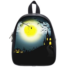 Halloween landscape School Bag (Small)