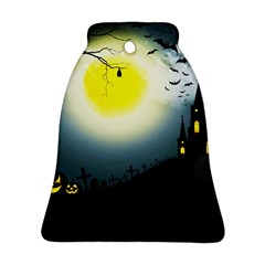 Halloween landscape Bell Ornament (Two Sides)